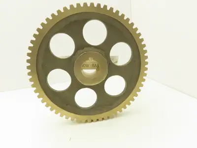 60 Tooth Bronze Worm Gear 10" Dia 1.5" Bore with 1-1/8" Output Shaft Gearbox Kit