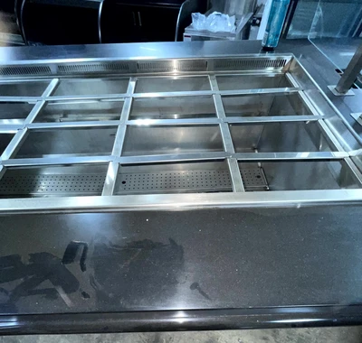 72-0373 Amtekco Self Contained Salad Bar Buffet Cooler with Grab n Go Ends