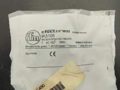IFM IA5106 Efector 100 Inductive Proximity Sensor  10-36 VDC