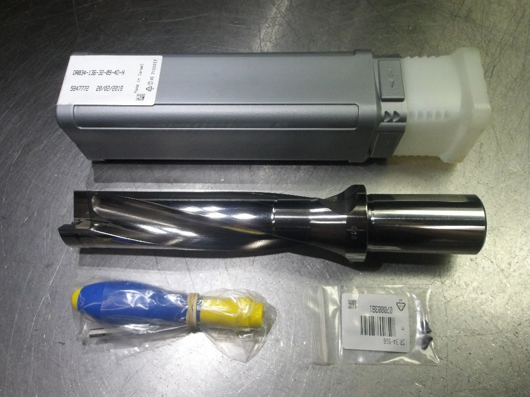 Iscar 34-34.5mm Coolant Thru Drill 32mm Shank DR034-136-32-09-4D-N (LOC1976A)