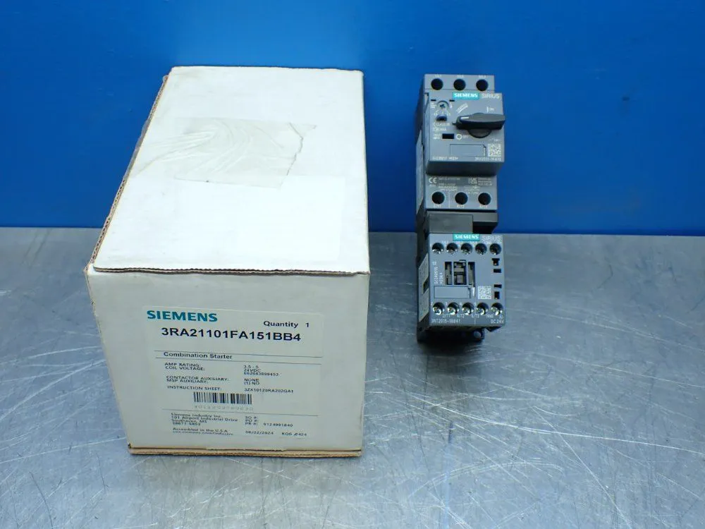 New | in-Stock SIEMENS 3RA21101FA151BB4 Starters Ohio US | HGR 24 #1070281