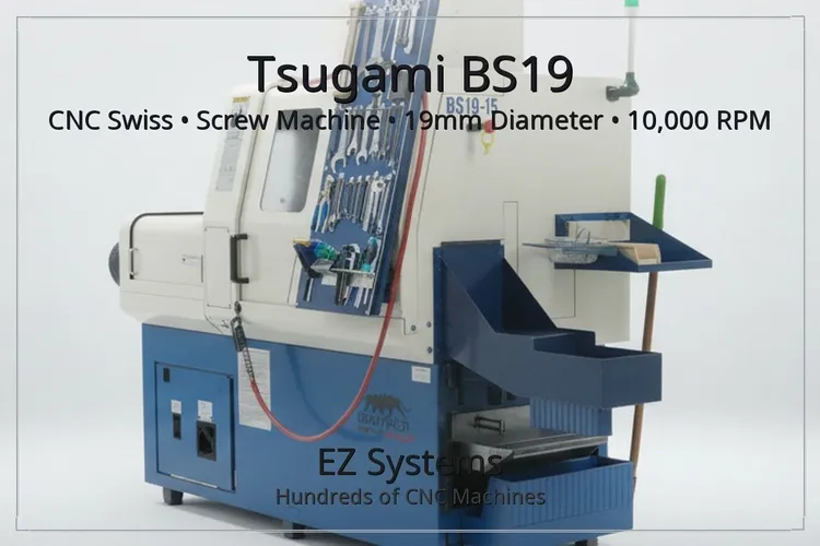 Used Trugami BS19 Swiss Type Automatic Screw Machines Texas US | [EZ] EZ Systems #1290076