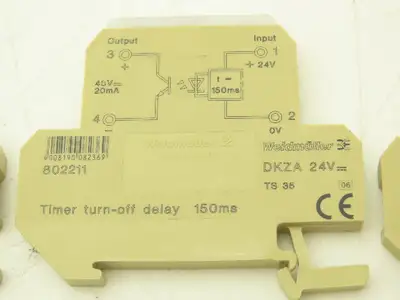 Weidmuller 802211 DKZA Timer Turn-Off Delay 150ms 24VDC In Lot of 4