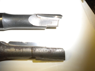USED Amanda Tool opposite shear staggered tooth plunge router bits