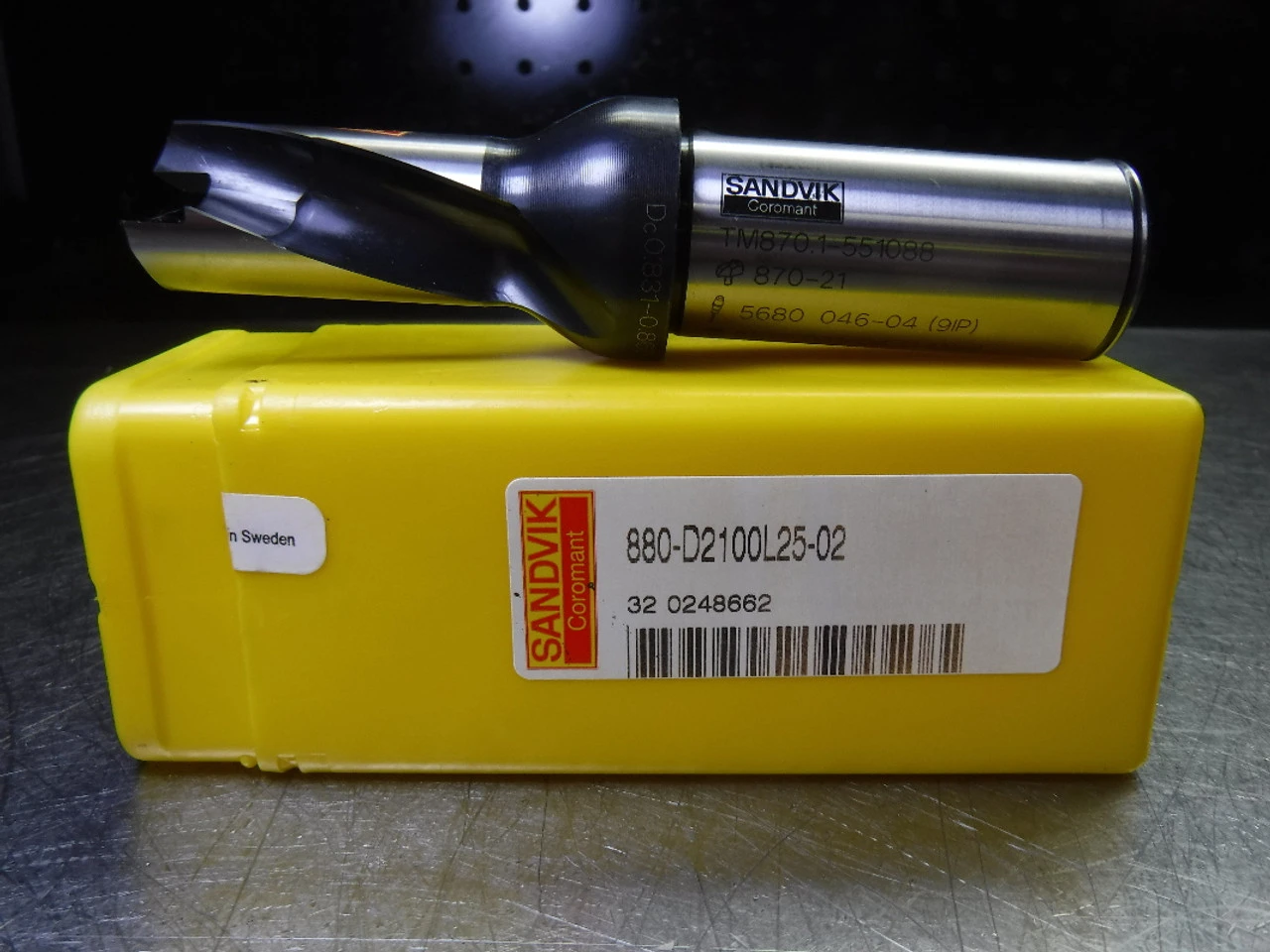 Sandvik 21mm Replaceable Tip Drill 25mm Shank 880-D2100L25-02 (LOC1883C)