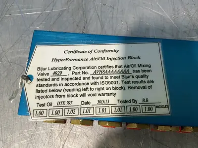 Used BIJUR DELIMON INTERNATIONAL AVH8AAAAAAAA Lubrication Equipment Ohio US | HGR 24 #1357166