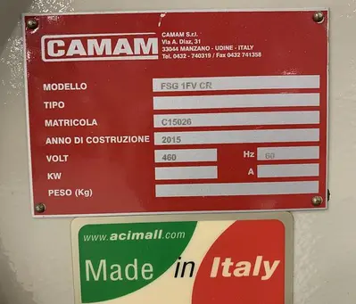CAMAM FSG 1FV CR, CORNER BLOCK MACHINE