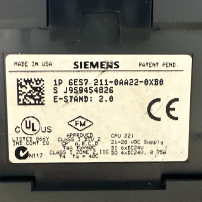 USED Siemens 6ES7-211-0AA22-0XB0