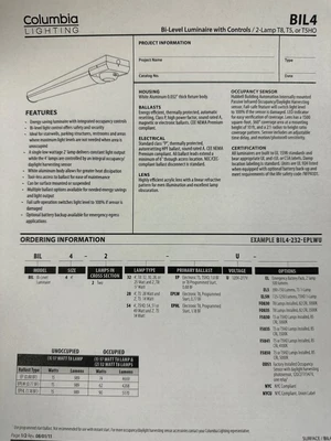 COLUMBIA LIGHTING 48" BI-LEVEL LIGHT - STAIRW