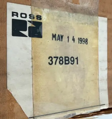 NEW ROSS CONTROLS 378B91 MANIFOLD BASE