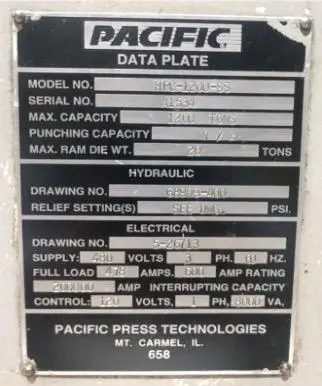 USED PACIFIC HPC-1200=SS