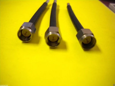 COAXIAL TO SMA MALE CABLES   [LOT OF 3]     (2.5")