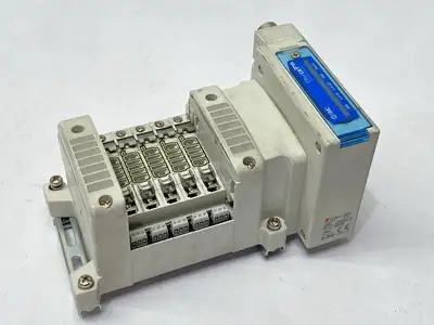VV5QC11-05C45DA-D0S | SMC  Pneumatic Manifold Base 5-Station EX260-SEC1 EtherCAT - Used