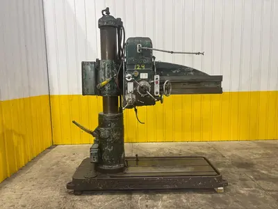 4' ARM x 9" CARLTON MODEL #1A POWER RADIAL ARM DRILL: YOBRO #24007