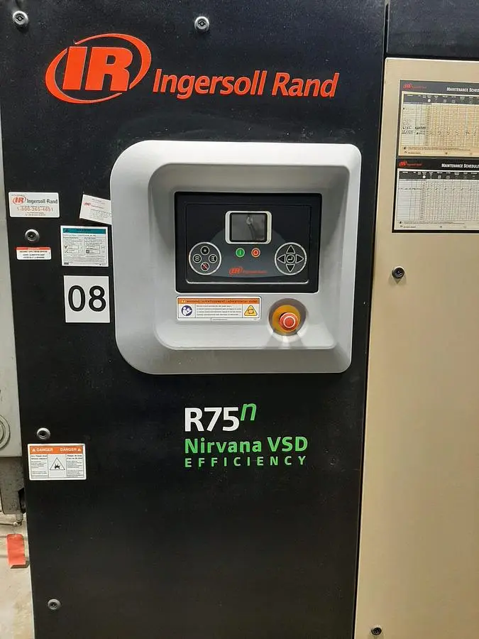 USED INGERSOLL RAND – R75N NIRVANA 100HP VSD COMPRESSOR
