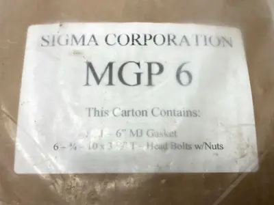 NEW SIGMA CORPORATION MECHANICAL JOINT ACCESSORY PACK W/ 3/4" X 3-1/2" BOLTS