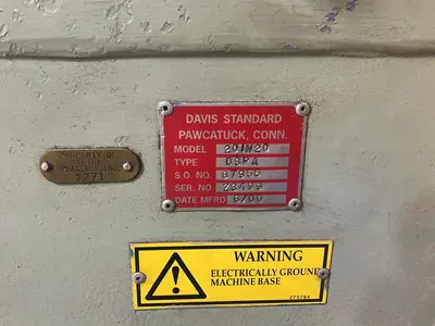 Used 2000 DAVISSTANDARD 20IN20 Misc Plastics Equipment Ohio US | HGR 24 #1566983