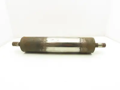 Belt Conveyor Crowned Tail Pulley 4" Dia x 18" Width 1-3/16" Shaft Dia