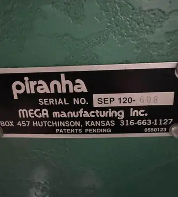 USED PIRANHA MDL. SEP120 PUNCH PIRANHA MDL. SEP120 PUNCH