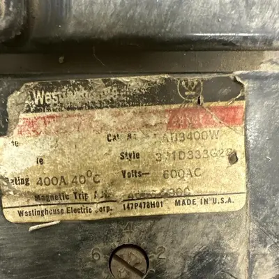 Used WESTINGHOUSE LAB3400W Circuit Breakers | Surplus Asset Holdings #1189223