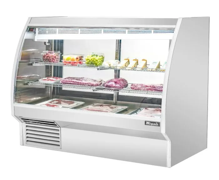Migali 6 Ft Deli Display Case, Curved Glass