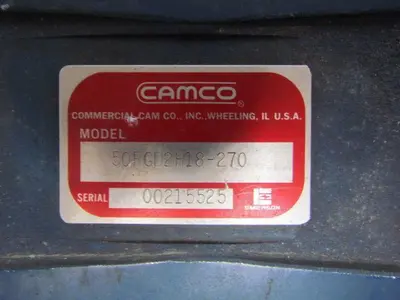 Camco 50RGD2H18-270 Roller Gear Index Drive 2 Stops Index Period 270
