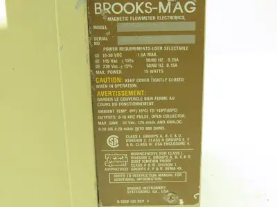 Brooks Mag 3570 Digital Magnetic Flowmeter Flow Transmitter 3575A5D4L6WB