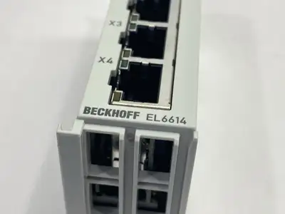 Used Beckhoff EtherCAT Terminal 4-Port Ethernet Switch Communication Interface PLC Ethernet Equipment Michigan US | Maverick Industrial Sales #1391722