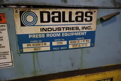 DALLAS DPR-40,000x48 / PTS-1827-2T Complete Feed Lines | Universal Press & Machinery (UPM) (12)