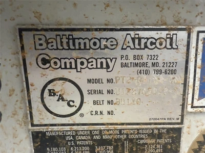 Baltimore Air Coil Model PT2-0812A-3N1 & PT2-1212A-3N1 Cooling Towers