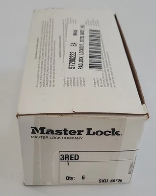 NEW Master Lock 3RED