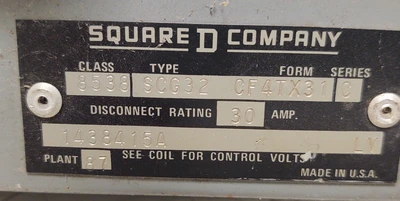 USED Square D 8538SCG32CF4TX31