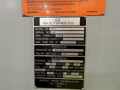 USED MULTIPRESS M5P-8