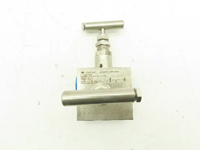 PT7MHPS-4-XP Pentair 2-Valve Stainless Manifold Block 1/2" NPT 3-Port 6000 PSI