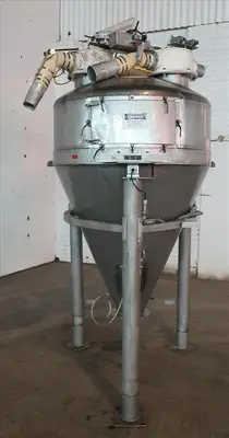 SPC8316  Bin Hopper Silo 40 cu.ft., bulk storage bin, Stainless Steel