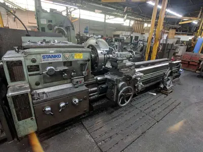 28" X 120" STANKO MODEL 1M636 GAP BED ENGINE LATHE