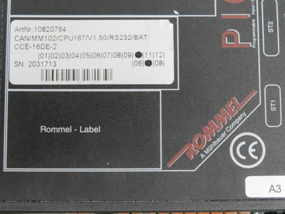 Used ROMMEL _UNKNOWN_ Programmable Logic Controllers | OCO Industrial #1653891