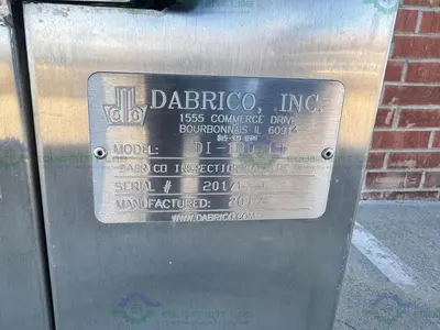 USED DABRICO DI-100 LT SEMI AUTOMATIC INSPECTION MACHINE MFG 2017