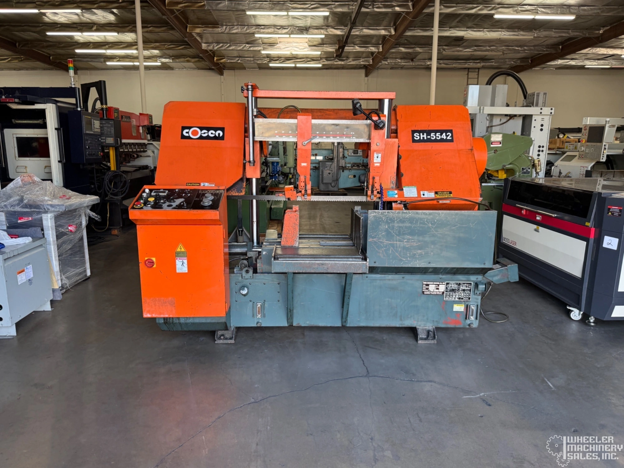 2012 COSEN SH-5542 Dual Column Horizontal Band Saw #8249