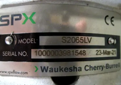 New | in-Stock Waukesha Cherry-Burrell S2065LV Pumps New Hampshire US | Bitter End Trading #1452917