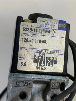 USED MAC VALVES INC 614B-11-111BA