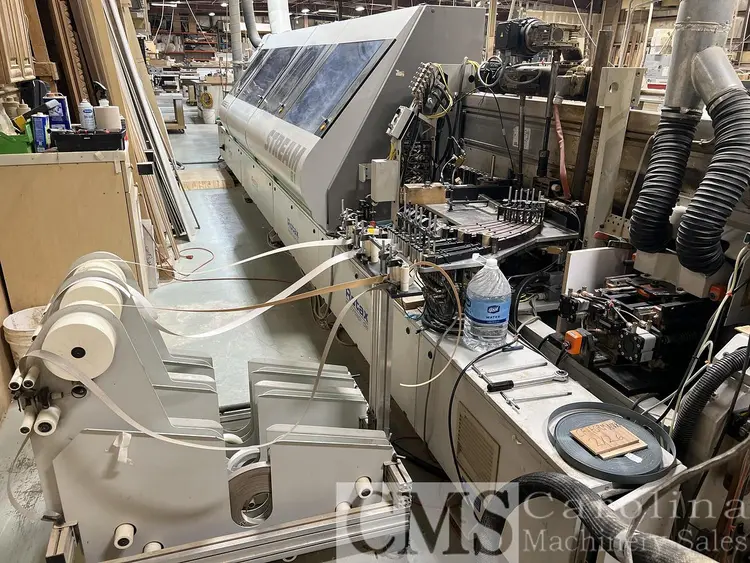 Used 2003 BIESSE STREAM B1 9.0 EDGEBANDER WITH DOUCET RETURN CONVEYOR Edge Banders | CAROLINA MACHINERY SALES #421487