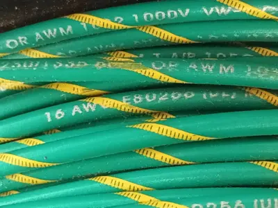 16-01UL1015BCGRN/YEL Wire 16 AWG 1C 26STR B/C MTW 7 lbs - New Other