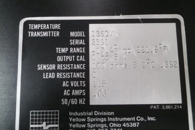 Used Yellow Spring Model 1250 Temperature Transmitter Test Equipment - Other Arizona US | ASSET CONVERSION SPECIALISTS, INC. #312808