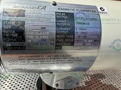 USED YOKOGAWA ADMAG CA202SN MAGNETIC FLOWMETER W/ 1" SANITARY FITTING