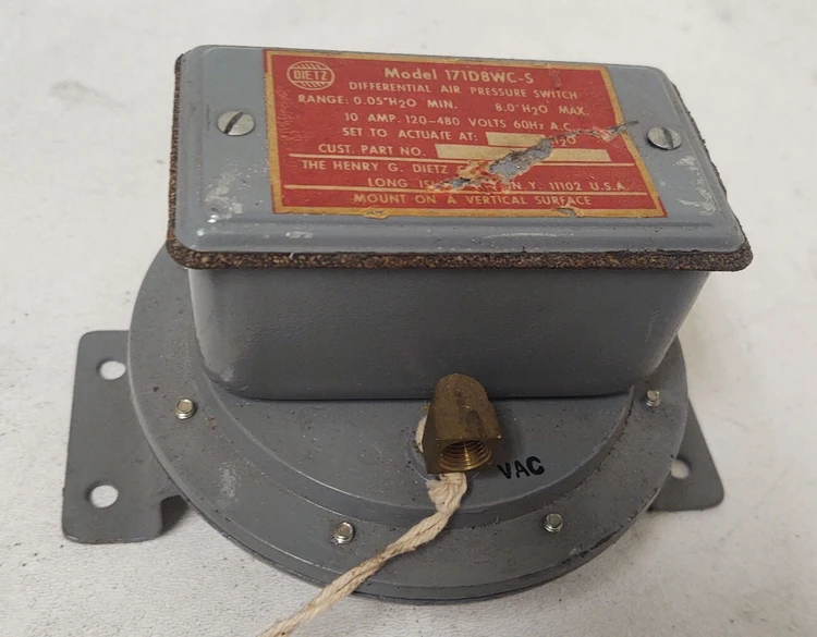 New | in-Stock Dietz 171D8WC Pressure Switches | Edwards Industrial Repair #979052