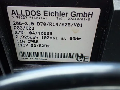New | in-Stock ALDOS EICHLER 2083,0 D70/R14/E26/V01 Pumps (Metering) | HGR 24 #742868