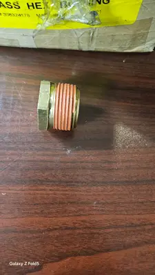 1" MALE PIPE THREAD X 1/8" FEMALE NPT BRASS REDUCING BUSHING-CASE OF 10