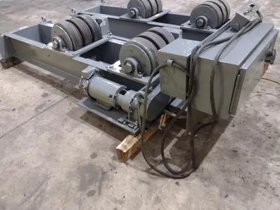20 TON ARONSON MODEL #WWR-20 POWERED TANK TURNING ROLL SET WITH DRIVE & IDLER: STOCK #22313