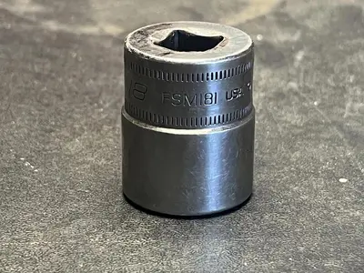 Snap On Tools FSM181 18mm Metric Flank Drive Shallow Socket 3/8" Drive 6 Point
